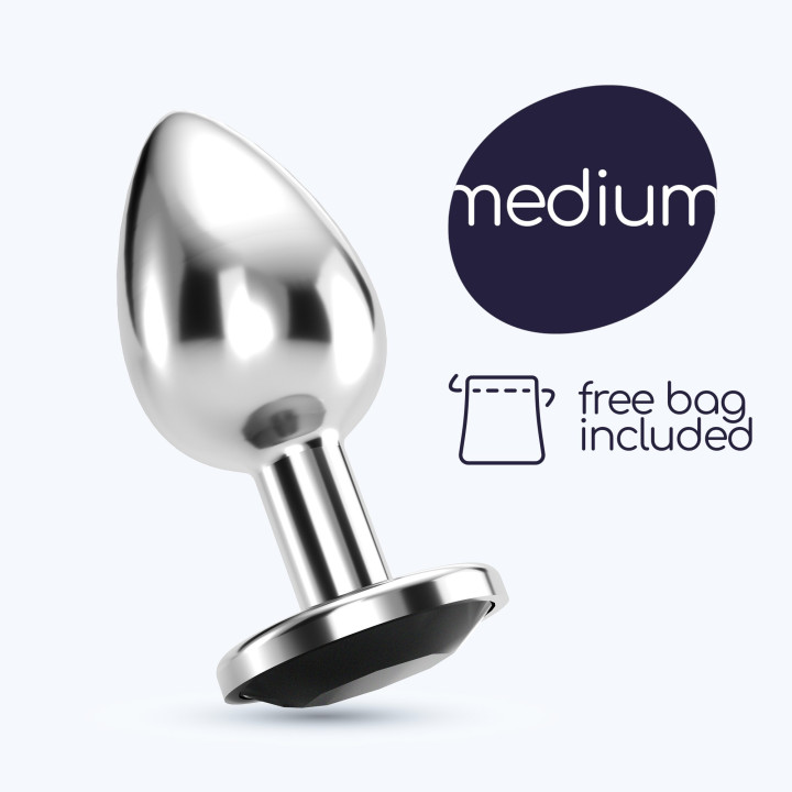 Plug Anal Bijou Preto Médio Crushious | Brinca Boutique