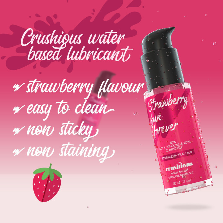 Lubrificante Morango Crushious 50 ml | Brinca Boutique