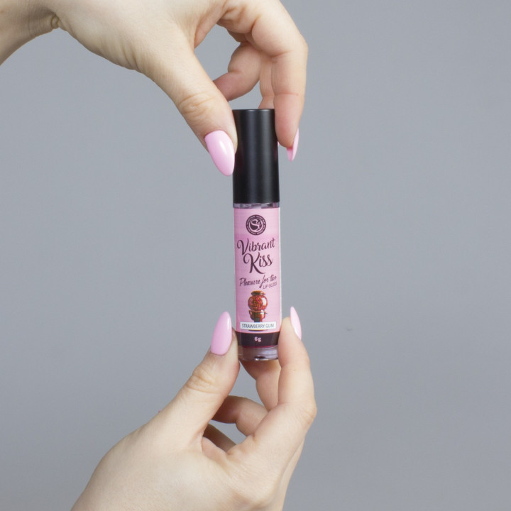 Vibrant Kiss Morango Secret Play 6 g | Brinca Boutique