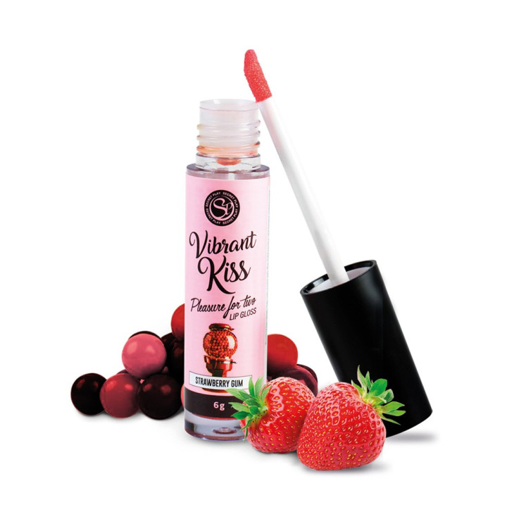 Vibrant Kiss Morango Secret Play 6 g | Brinca Boutique