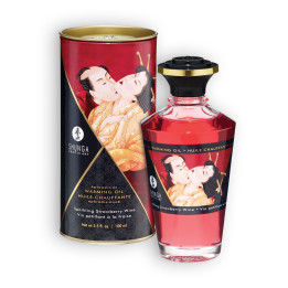 Óleo Shunga Morango e Espumante 100 ml | Brinca Boutique