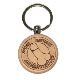 Porta-chaves de Madeira Pénis | Brinca Boutique