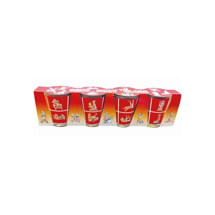 4 Copos de Shot Kamasutra | Brinca Boutique
