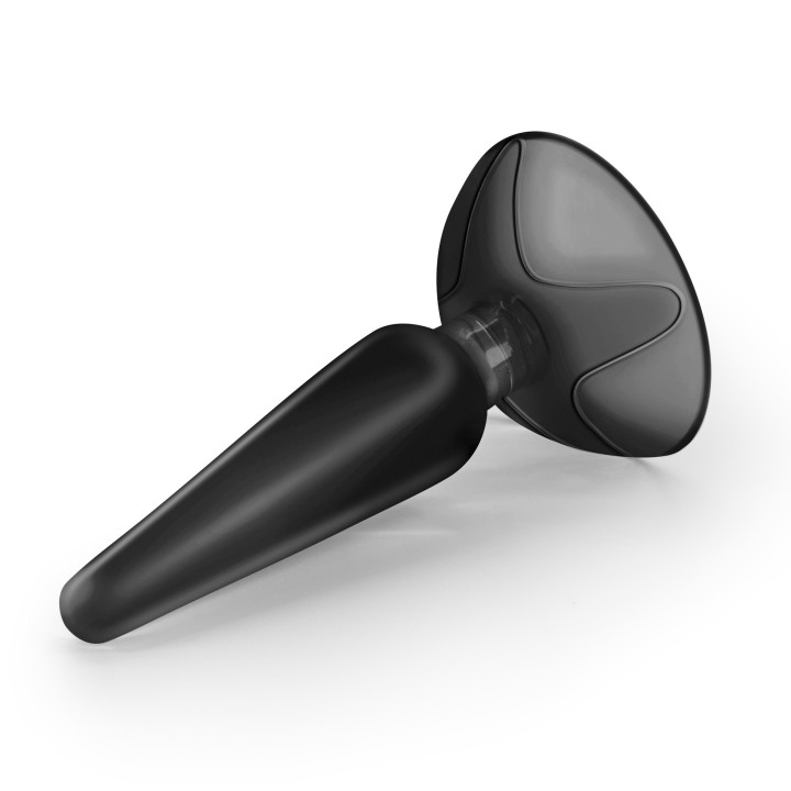 Plug Anal Preto com Ventosa Jolly Crushious | Brinca Boutique