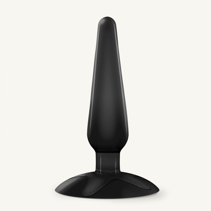 Plug Anal Preto com Ventosa Jolly Crushious | Brinca Boutique