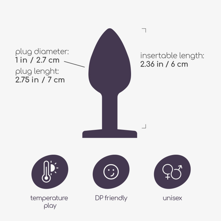 Plug Anal Metálico Bijou Pequeno | Brinca Boutique