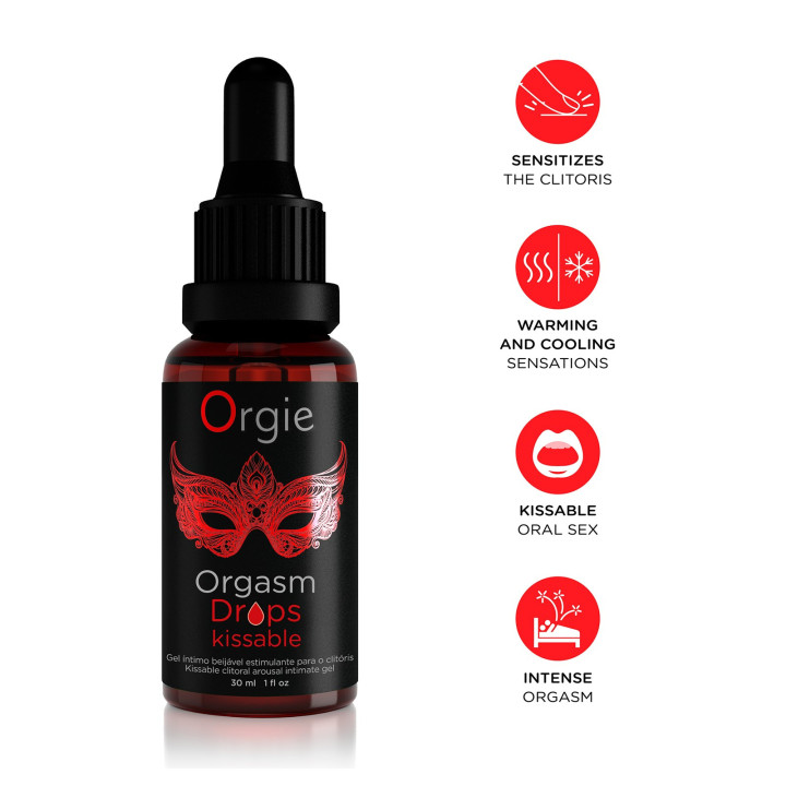 Gel Orgasm Drops Kissable Orgie | Brinca Boutique