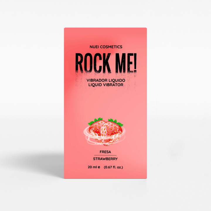 Gel Estimulante Rock Me! Morango NUEI | Brinca Boutique