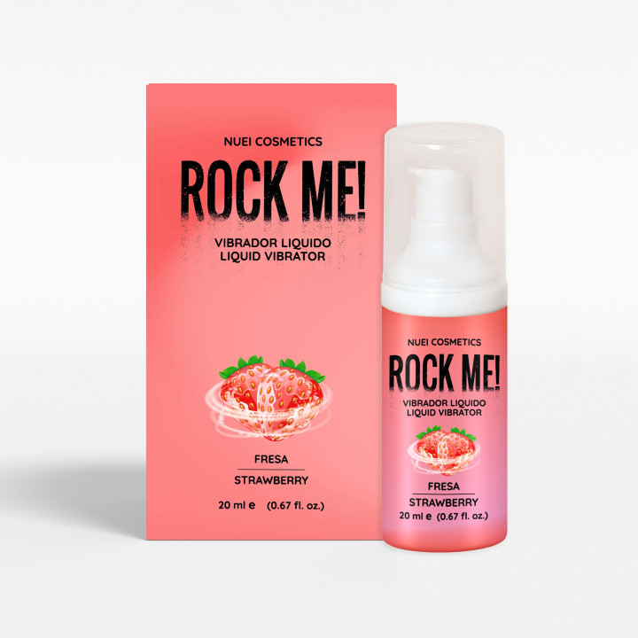 Gel Estimulante Rock Me! Morango NUEI | Brinca Boutique