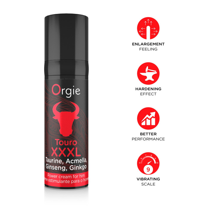 Creme Estimulante Touro XXXL Orgie | Brinca Boutique