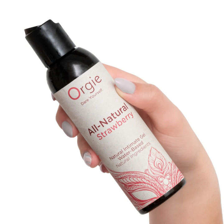 Gel Íntimo All-Natural Morango Orgie | Brinca Boutique