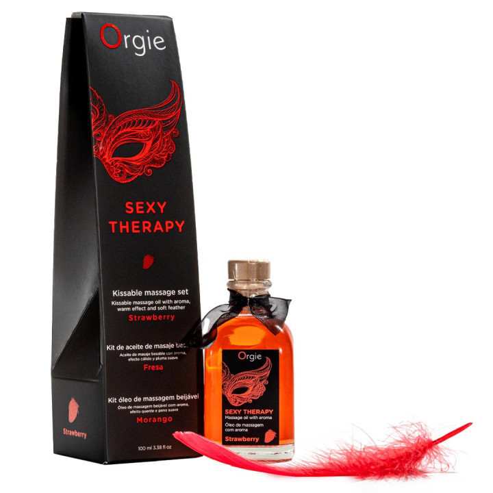 Kit Lips Massage Morango Orgie | Brinca Boutique
