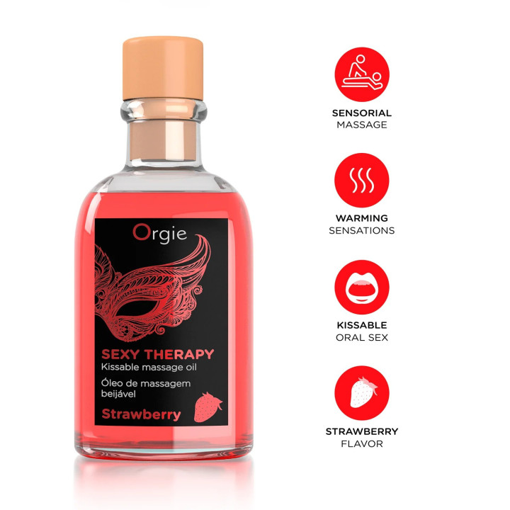 Kit Lips Massage Morango Orgie | Brinca Boutique