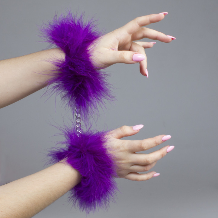 Algemas Roxas com Plumas Secret Play | Brinca Boutique