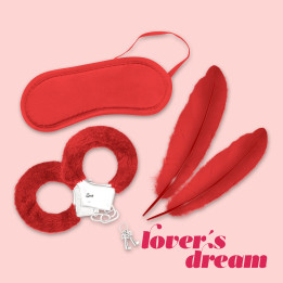 Kit Bondage Lover's Dream Vermelho | Brinca Boutique