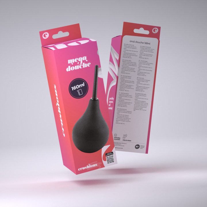 Duche Anal Preto 160 ml | Mega Douche Crushious