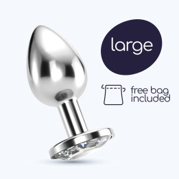 Plug Anal Metálico Bijou Grande | Brinca Boutique
