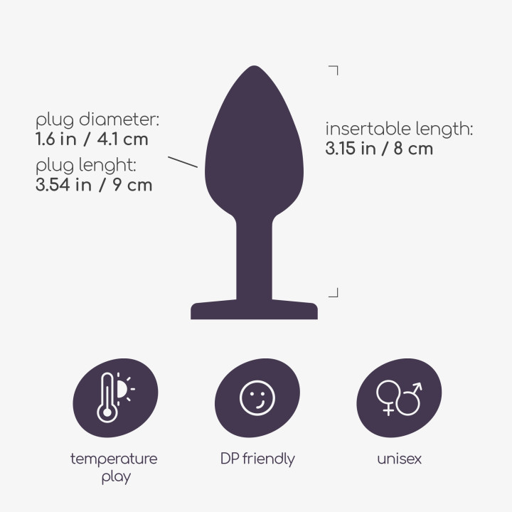 Plug Anal Metálico Bijou Grande | Brinca Boutique