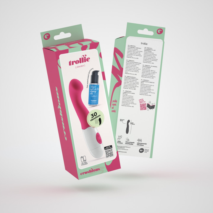 Vibrador de Ponto G Trollie com Lubrificante 50 ml - Crushious