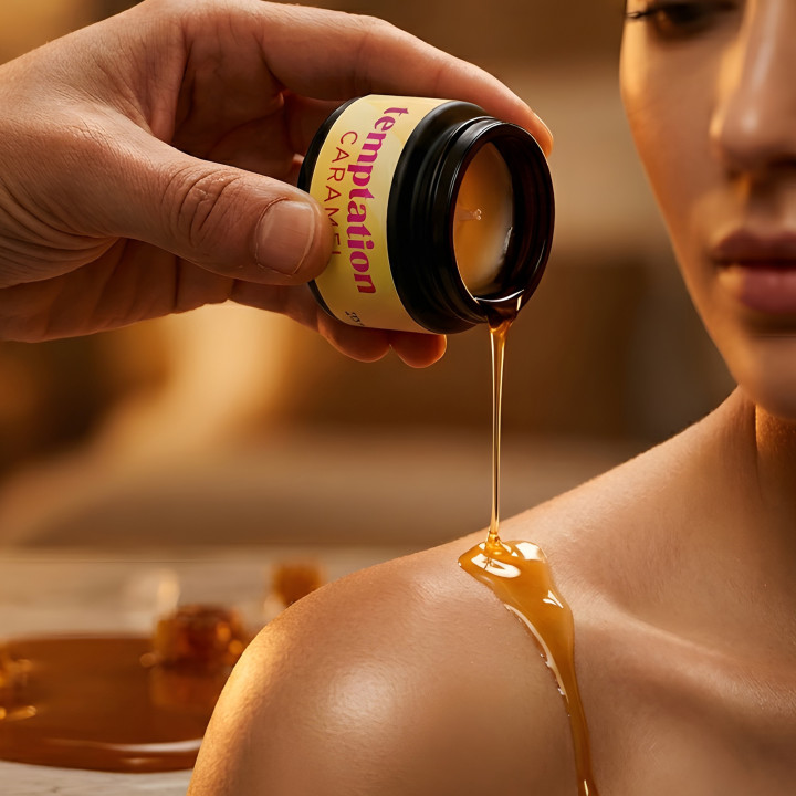 Vela de Massagem Temptation Caramelo | Brinca Boutique