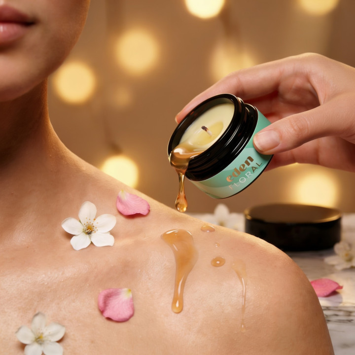 Vela de Massagem Eden Floral | Brinca Boutique