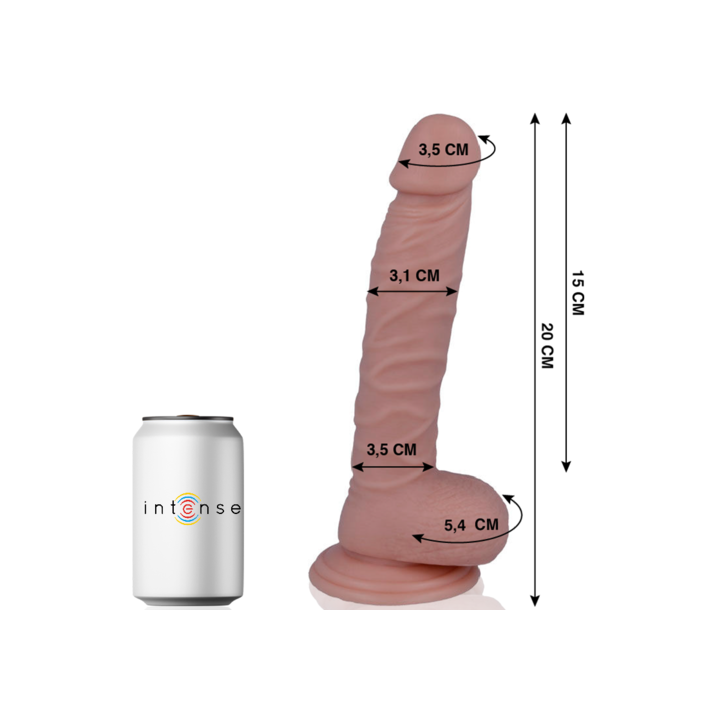 Dildo Realista Mr Intense 19 com Ventosa 20 cm - Mr. Intense