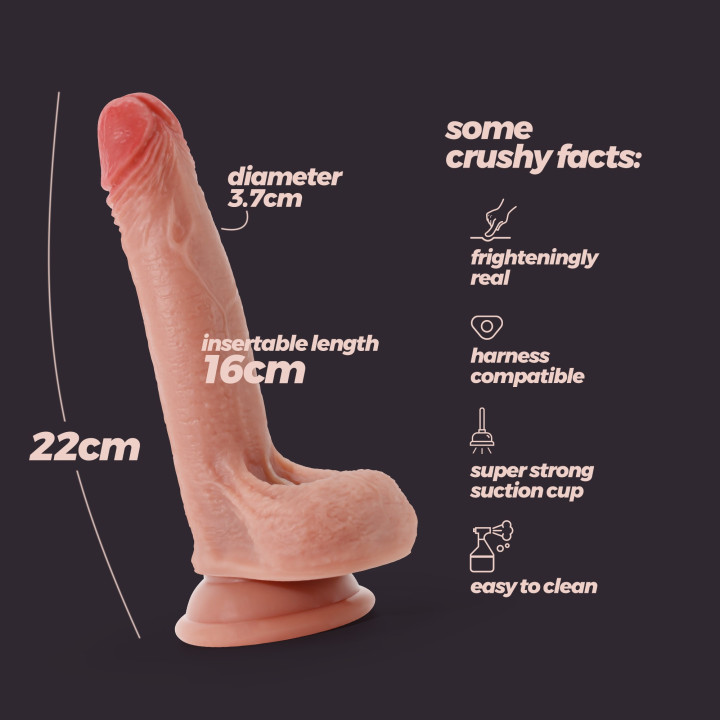 Dildo Realista Inviktus 8 22 cm | Brinca Boutique