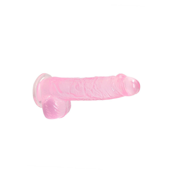 Dildo Realista Crystal Clear Rosa | Brinca Boutique