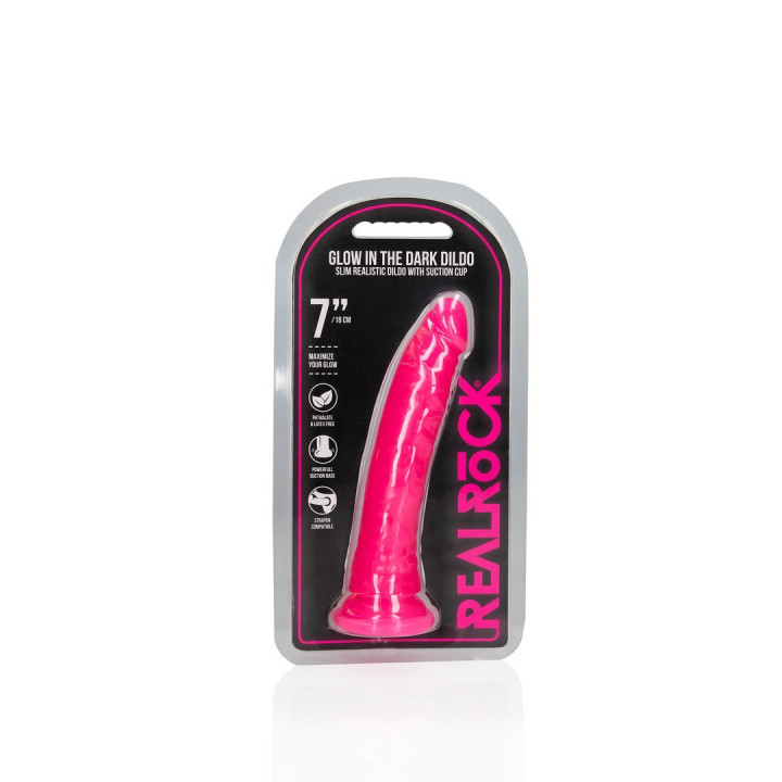 Dildo Glow in the Dark Rosa 20 cm | Brinca Boutique