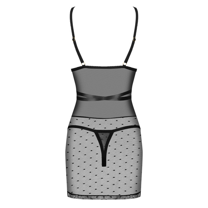 Camisa de Noite Bowessa Preta Obsessive | Brinca Boutique