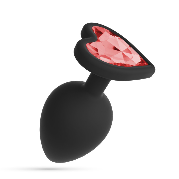 Plug Anal Cuore Pequeno com 4 Joias Crushious | Brinca Boutique