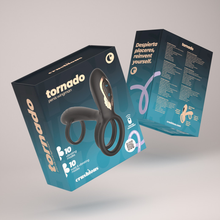 Anel Peniano Tornado com Comando Crushious | Brinca Boutique