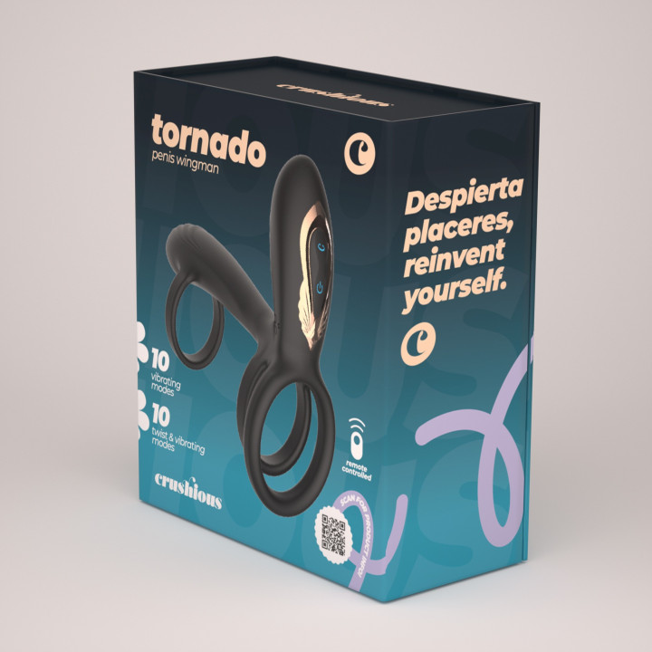 Anel Peniano Tornado com Comando Crushious | Brinca Boutique