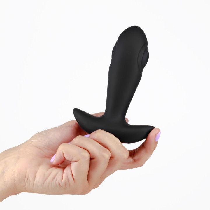Plug Anal Octo com Pulsação e Comando Crushious | Brinca Boutique