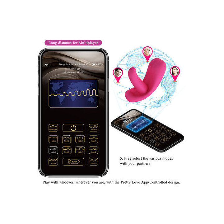 Hazelynn Estimulador Clitoriano com App - Pretty Love | Brinca Boutique