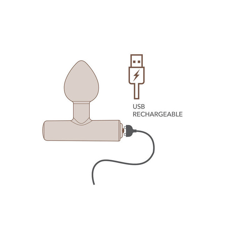 Plug Anal Vibratório NOVA Astryx - Rocks-Off | Brinca Boutique