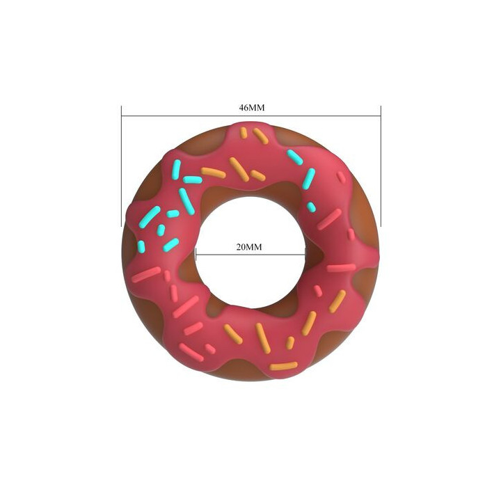 Anel Peniano Super Donut Rosa - Pretty Love | Brinca Boutique