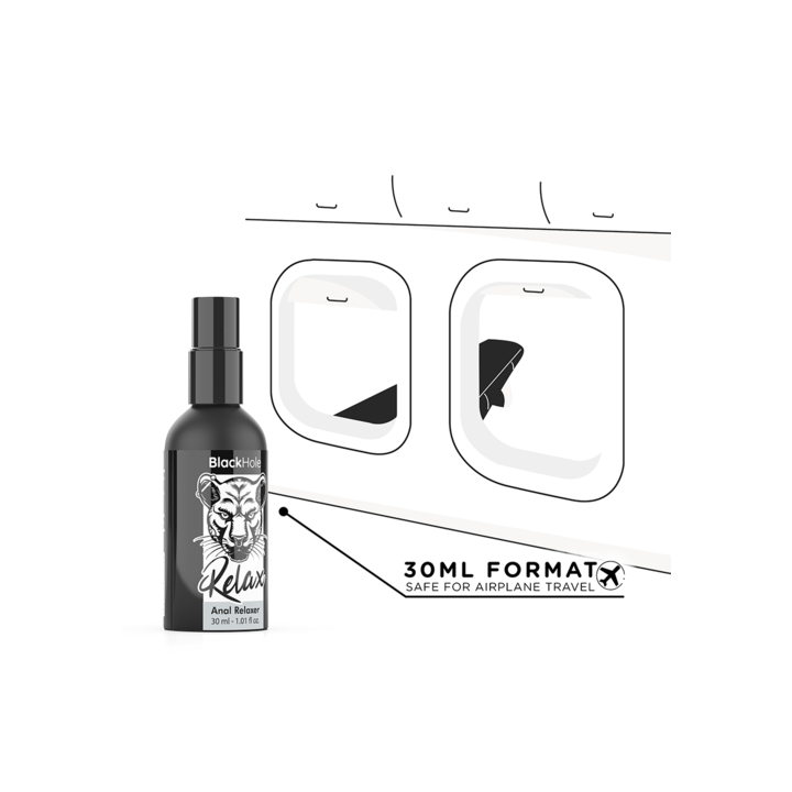 Spray Relaxante Anal Explorer 30 ml - Black Hole | Brinca Boutique
