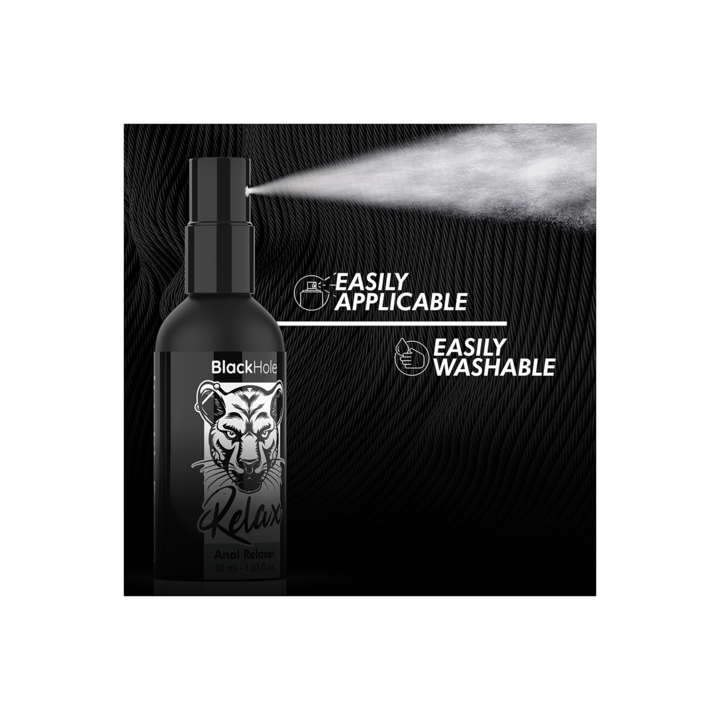 Spray Relaxante Anal Explorer 30 ml - Black Hole | Brinca Boutique