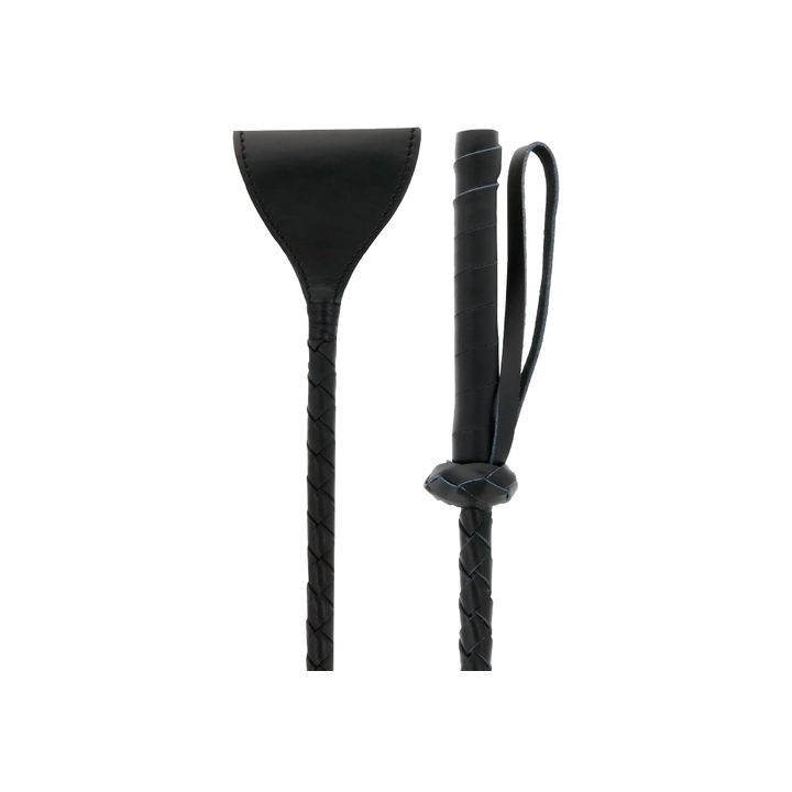Chibata BDSM Tipo Crop Preta - DARKNESS | Brinca Boutique
