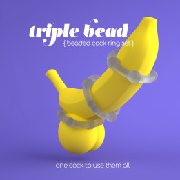 Anéis Penianos Triple Bead - Crushious | Brinca Boutique