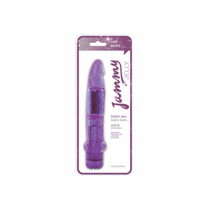 Vibrador Dazzly Glitter Roxo - Toyz4Lovers | Brinca Boutique