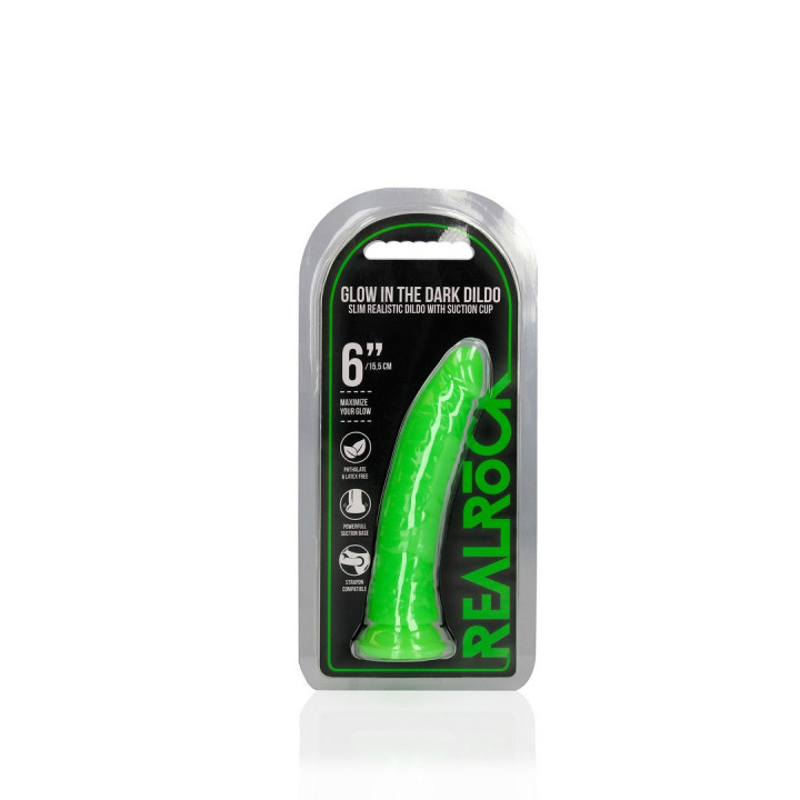 Dildo Realístico Fosforescente 17,5 cm | Brinca Boutique