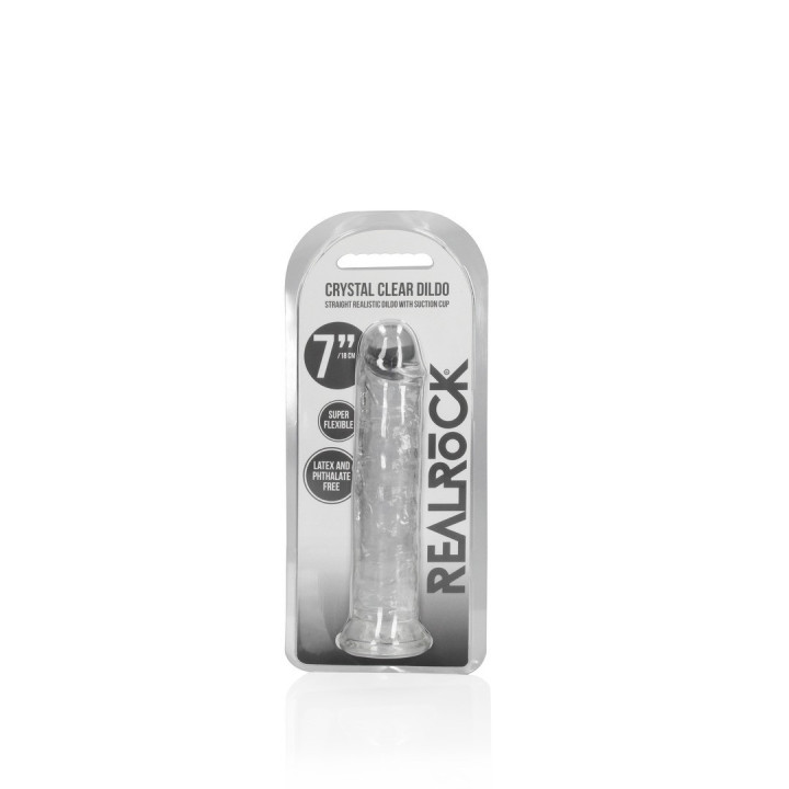 Dildo Realístico Transparente 18 cm | Brinca Boutique