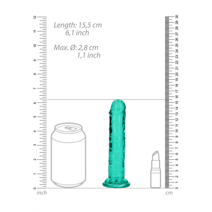 Dildo Realístico Verde 15,5 cm | Brinca Boutique
