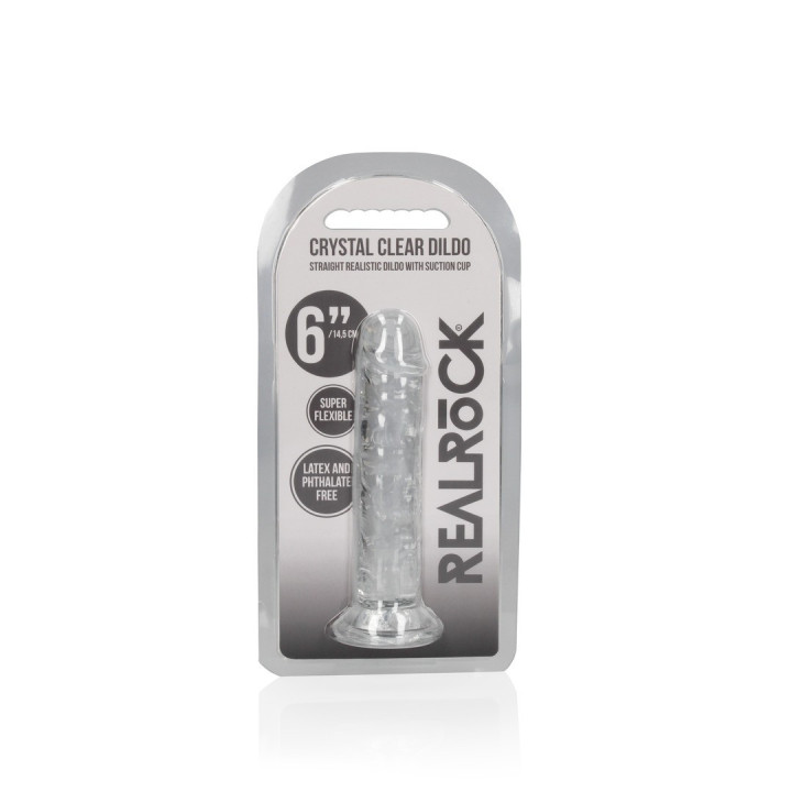 Dildo Transparente com Ventosa 14,5 cm | Brinca Boutique