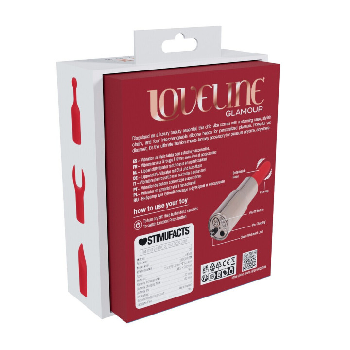 Vibrador Batom Sparkle Loveline | Brinca Boutique