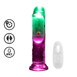 Vibrador RealRock com LED 16,5 cm | Brinca Boutique