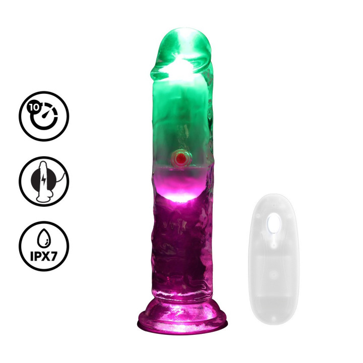 Vibrador RealRock com LED 16,5 cm | Brinca Boutique