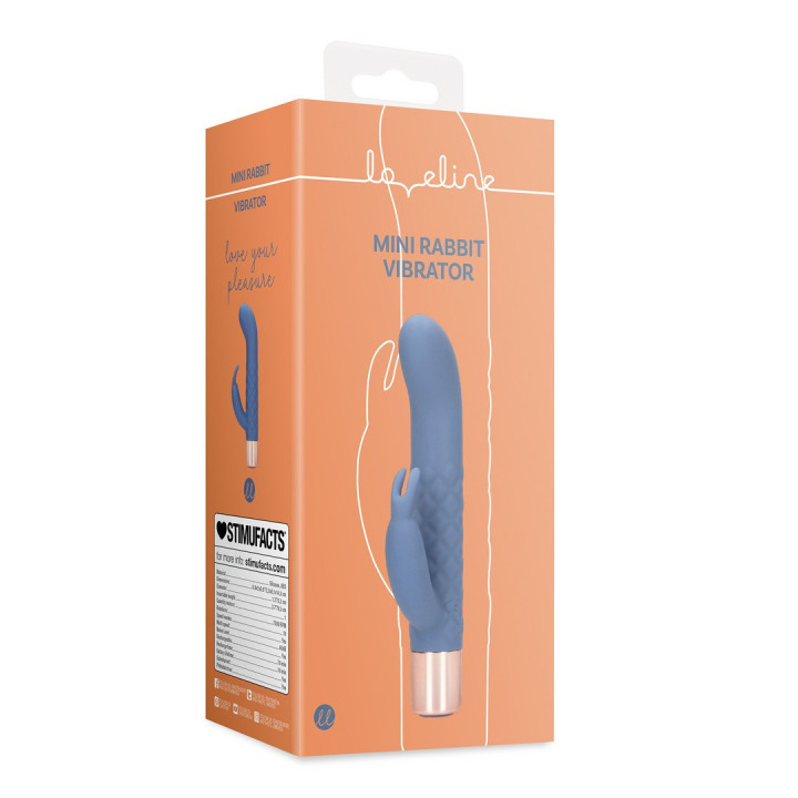 Mini Vibrador Rabbit Loveline Azul | Brinca Boutique